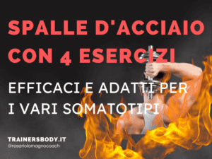 spalle d'acciaio con 4 esercizi