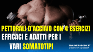 pettorali d'acciaio con 4 esercizi